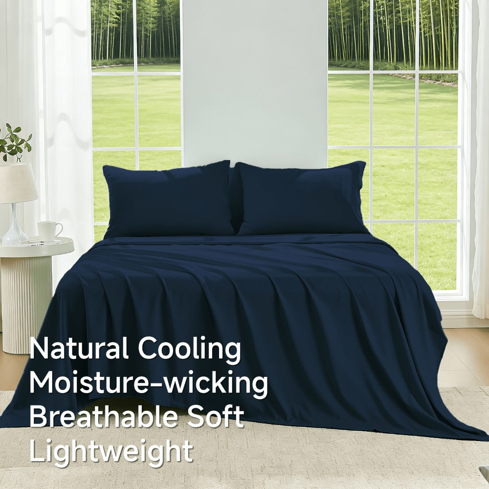 Bamboo Cooling Sheet Set - 2000TC 4-Piece 40cm Deep-Pocket Bedding – additional product view 14