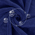 Bamboo Cotton Bath Towel Set - for Bathroom with Practical Design – alternate design view