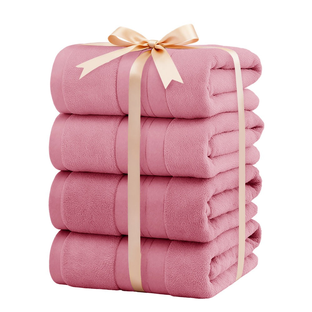 Bamboo Cotton Bath Towel Set - for Bathroom with Practical Design – product detail angle