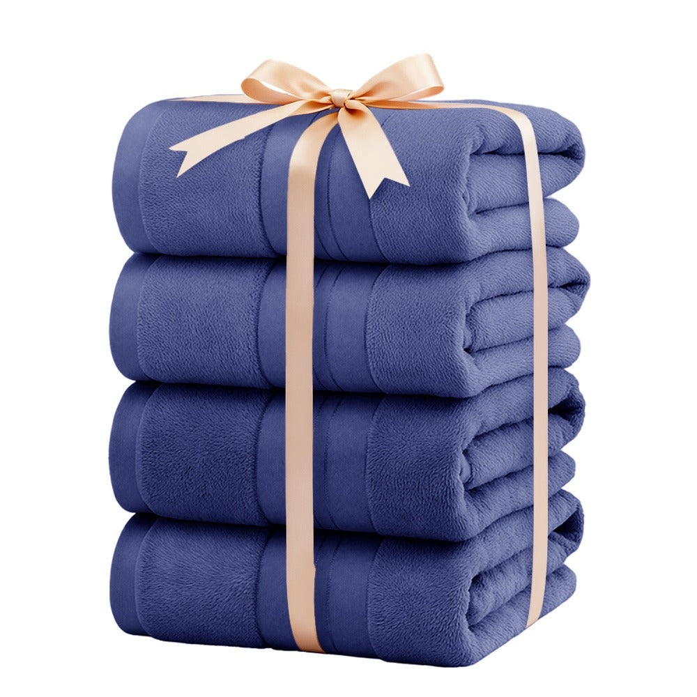 Bamboo Cotton Bath Towel Set - for Bathroom with Practical Design – feature reference