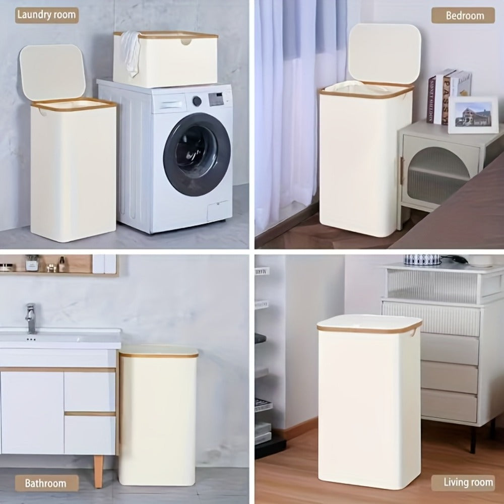 Bamboo Foldable Laundry Basket product detail 8