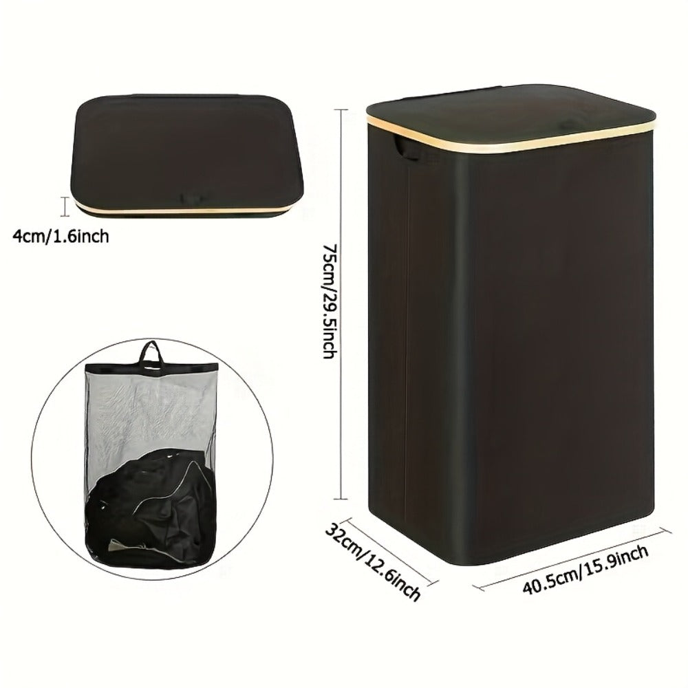 Bamboo Foldable Laundry Basket product detail 4