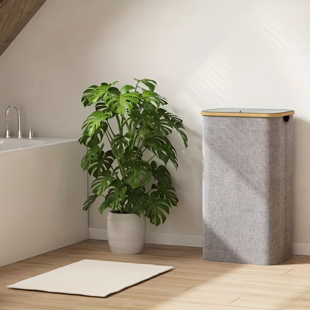 Bamboo Foldable Laundry Basket product detail 12