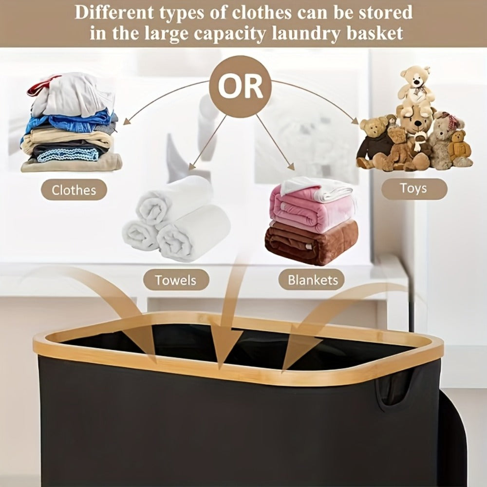 Bamboo Foldable Laundry Basket product detail 5