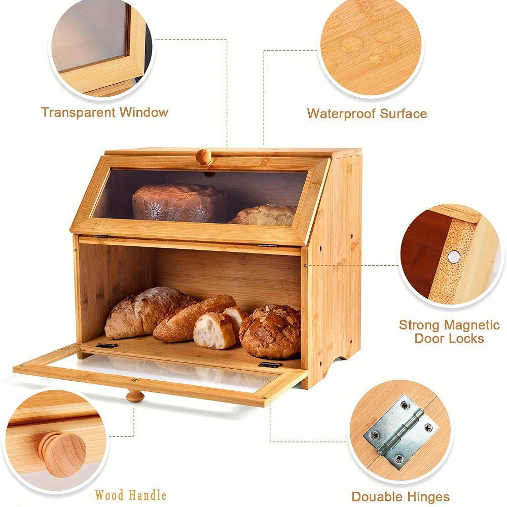 Bamboo Kitchen Bread Box product detail 10