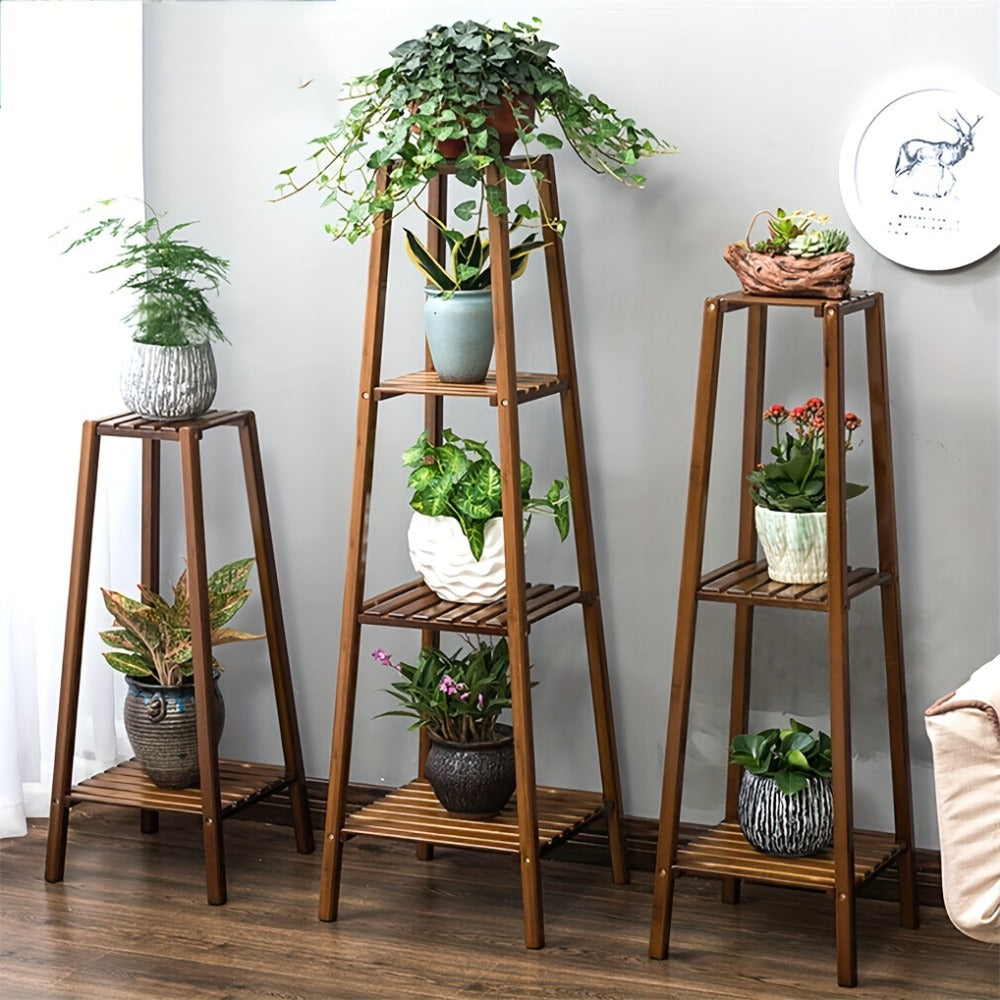 Bamboo Plant Stand – Patio Balcony Display & Outdoor Garden Use – additional product view 9