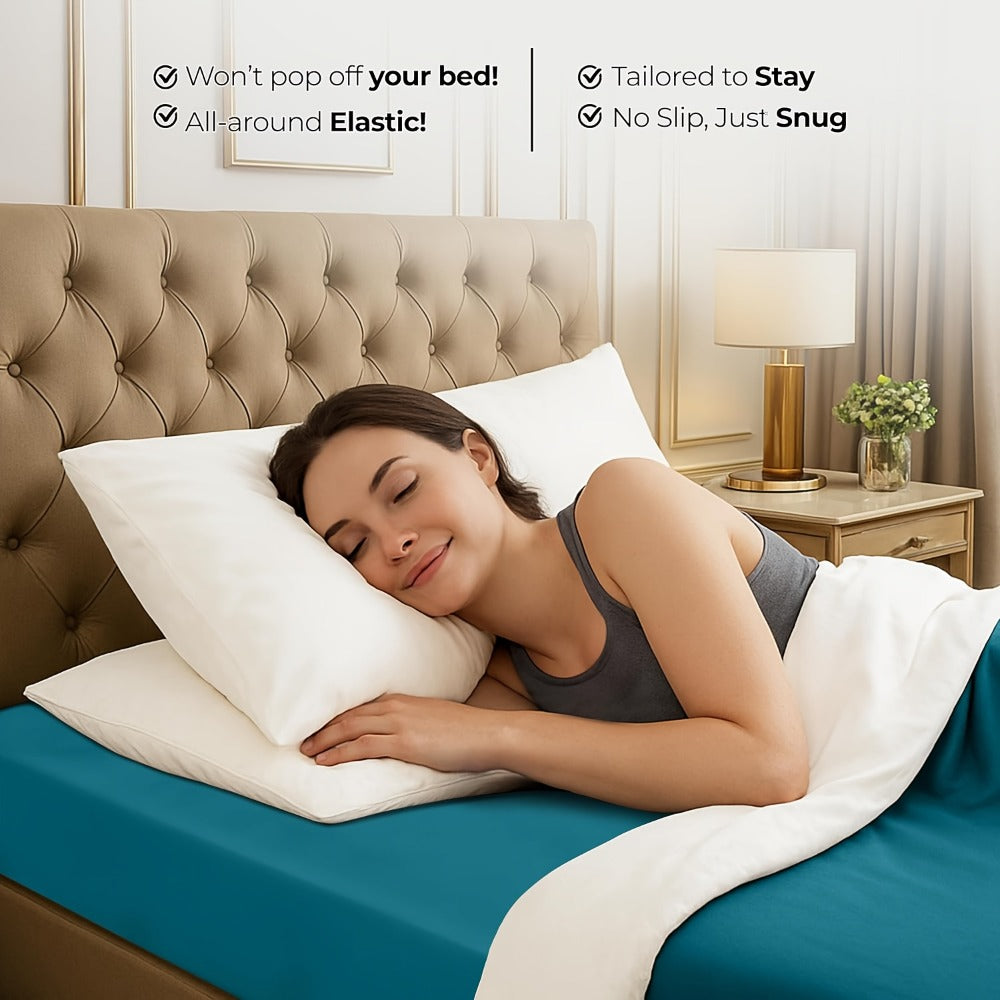 Bamboo Viscose Fitted Sheet – 2200TC 53.34cm Deep Pocket – additional product view 10