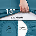 Bamboo Viscose Fitted Sheet – 2200TC 53.34cm Deep Pocket – additional product view 12