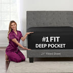 Bamboo Viscose Fitted Sheet – 2200TC 53.34cm Deep Pocket – additional product view 17