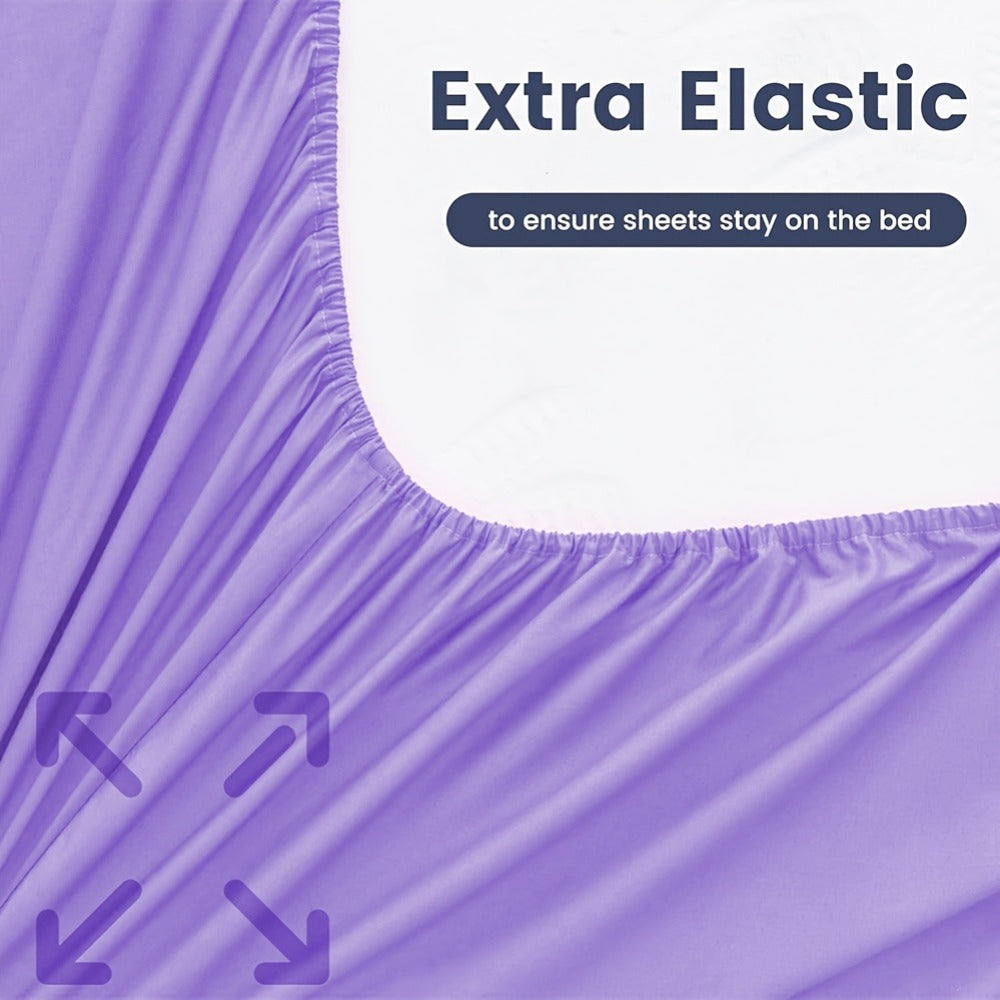 Bamboo Viscose Fitted Sheet – 2200TC Deep-Pocket Fit – alternate design view