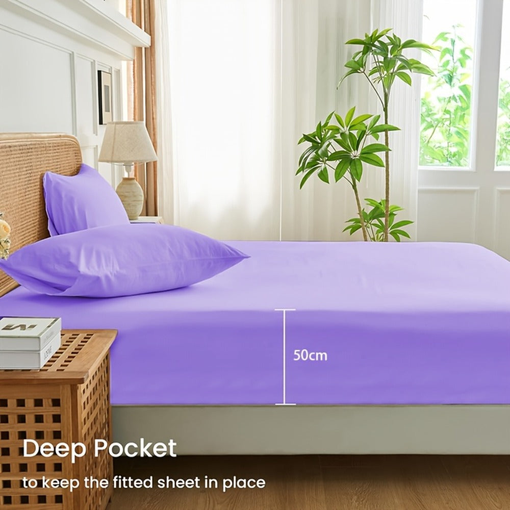 Bamboo Viscose Fitted Sheet – 2200TC Deep-Pocket Fit – additional product view 10