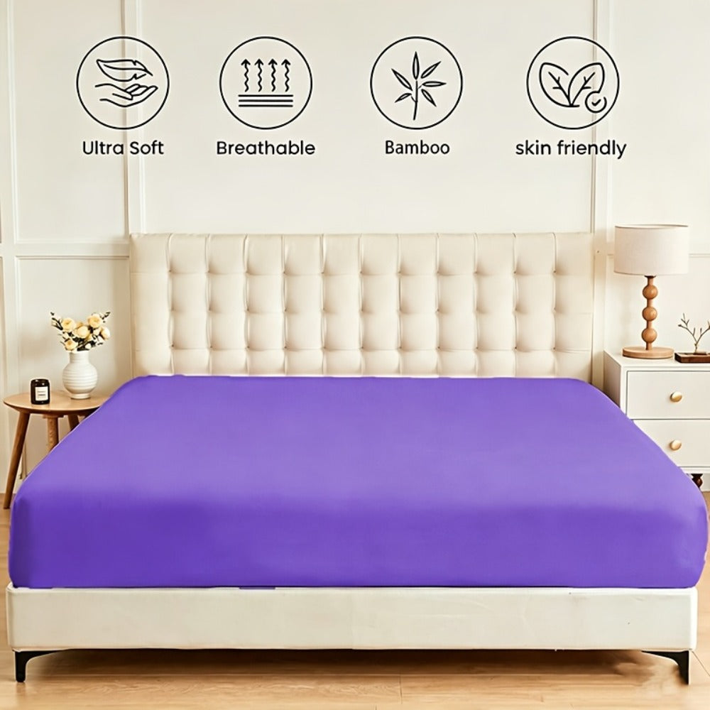 Bamboo Viscose Fitted Sheet – 2200TC Deep-Pocket Fit – additional product view 14