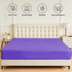 Bamboo Viscose Fitted Sheet – 2200TC Deep-Pocket Fit – additional product view 17