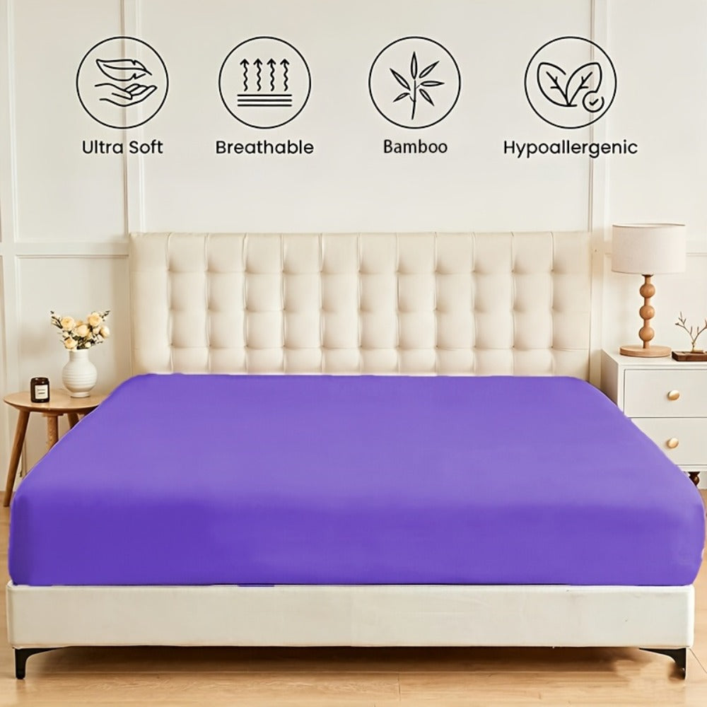 Bamboo Viscose Fitted Sheet – 2200TC Deep-Pocket Fit – additional product view 17