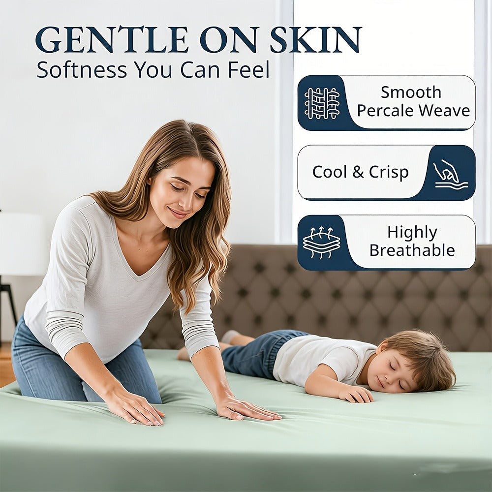 Bamboo Viscose Fitted Sheet – 40.64cm Deep Pocket – alternate product view