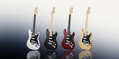 Donner 99.06 cm Full Size Electric Guitar Kit Solid Body, for Beginner, with Amplifier, Bag, Capo, Strap, String, Tuner, Picks DST-80