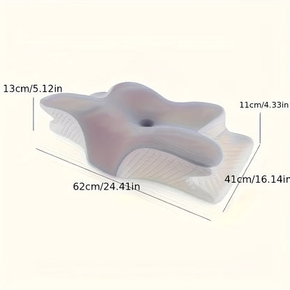 Ergonomic Cervical Pillow - Hypoallergenic, Soft, Orthopedic Neck Support for Side & Back Sleepers, Machine Washable