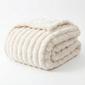 Super Soft 3D Textured Jacquard Throw - Fluffy And Cloud-Like Blanket for Beds, Couches, And Sofas | Cozy Fleece for All Seasons | Washable in Machine | Perfect Gift for Loved Ones