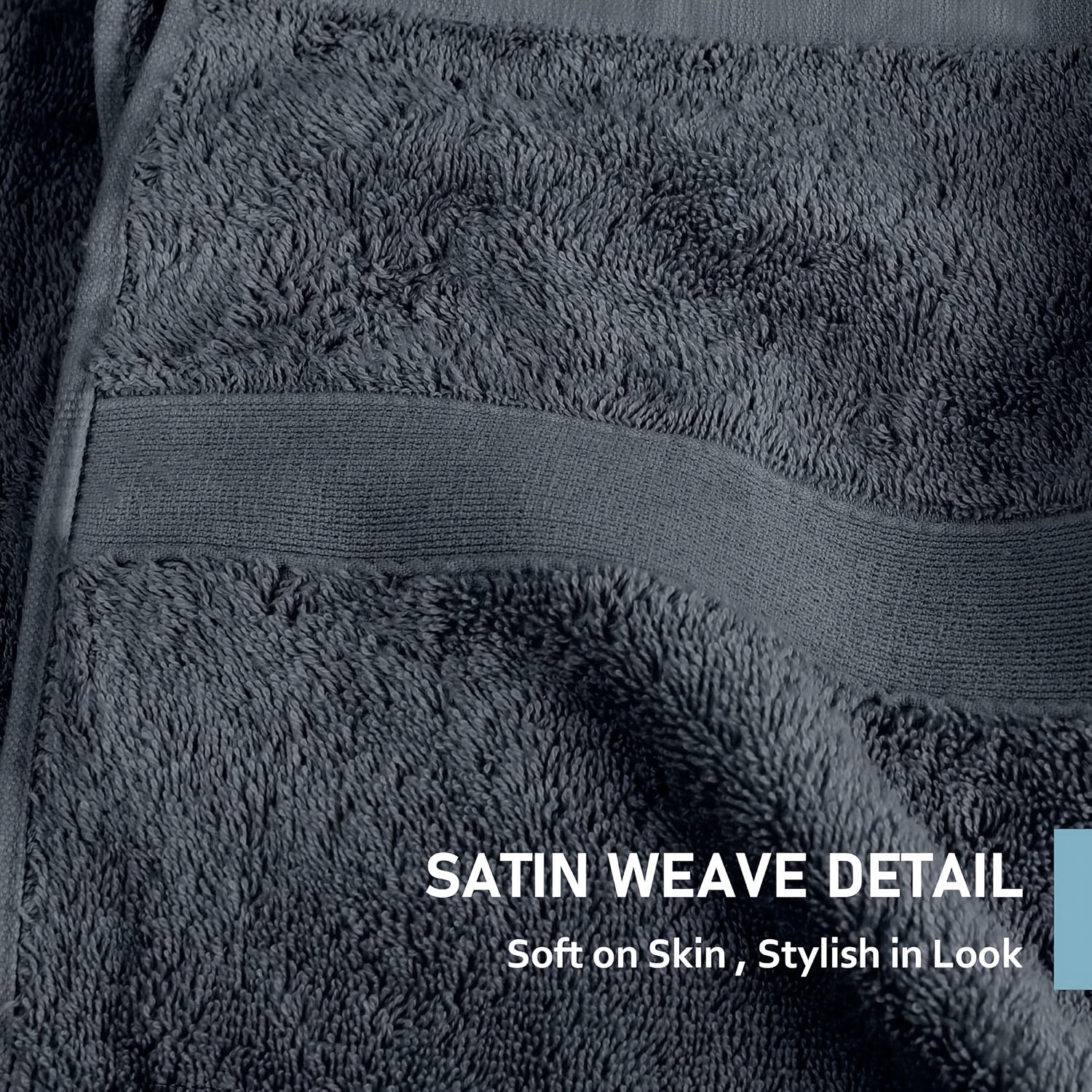 4pcs 390GSM Cotton Bamboo Bath Sheet - High Absorbent Soft Plush Towel Quick-Dry Plush Towels Suitable for Hotel Use, Non-Shedding And Non-Fading, Soft Absorbent Rectangular Towels for Men And Women, for Ideal for Home, Spa, Gym, Or Guest
