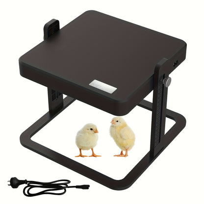 Advwin Chicken Brooder Plate, Adjustable Height & Angle Chicken Heating Plate 26.92cm X 26.92cmfor Hatching Chicks, Ducklings, Poultries