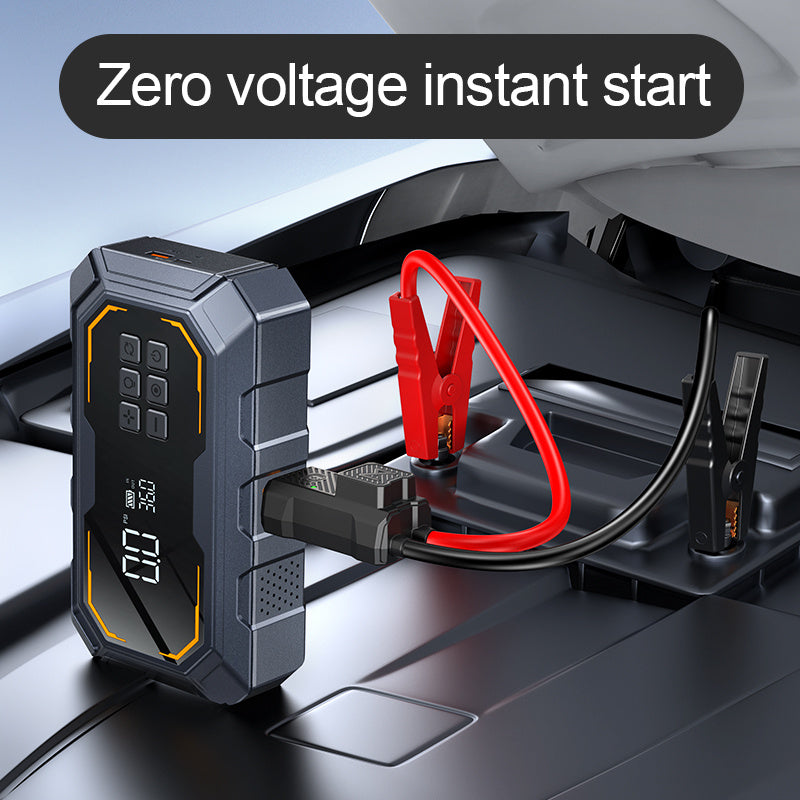 KEPEAK 8000A Car Jump Starter with Air Compressor Cordless Tire Inflator, Battery Booster and LED Flashlight Power Bank Pack for All Gas or 10.0L Diesel Vehicles, 12V Emergency Car Kit, Vehicle Maintenance Tool, Roadside Assistance Device