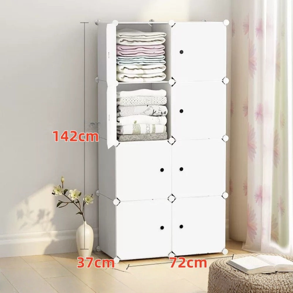 Black 8-Cube Modular Storage Shelf - bedrooms, dorms and rental homes – additional product view 11