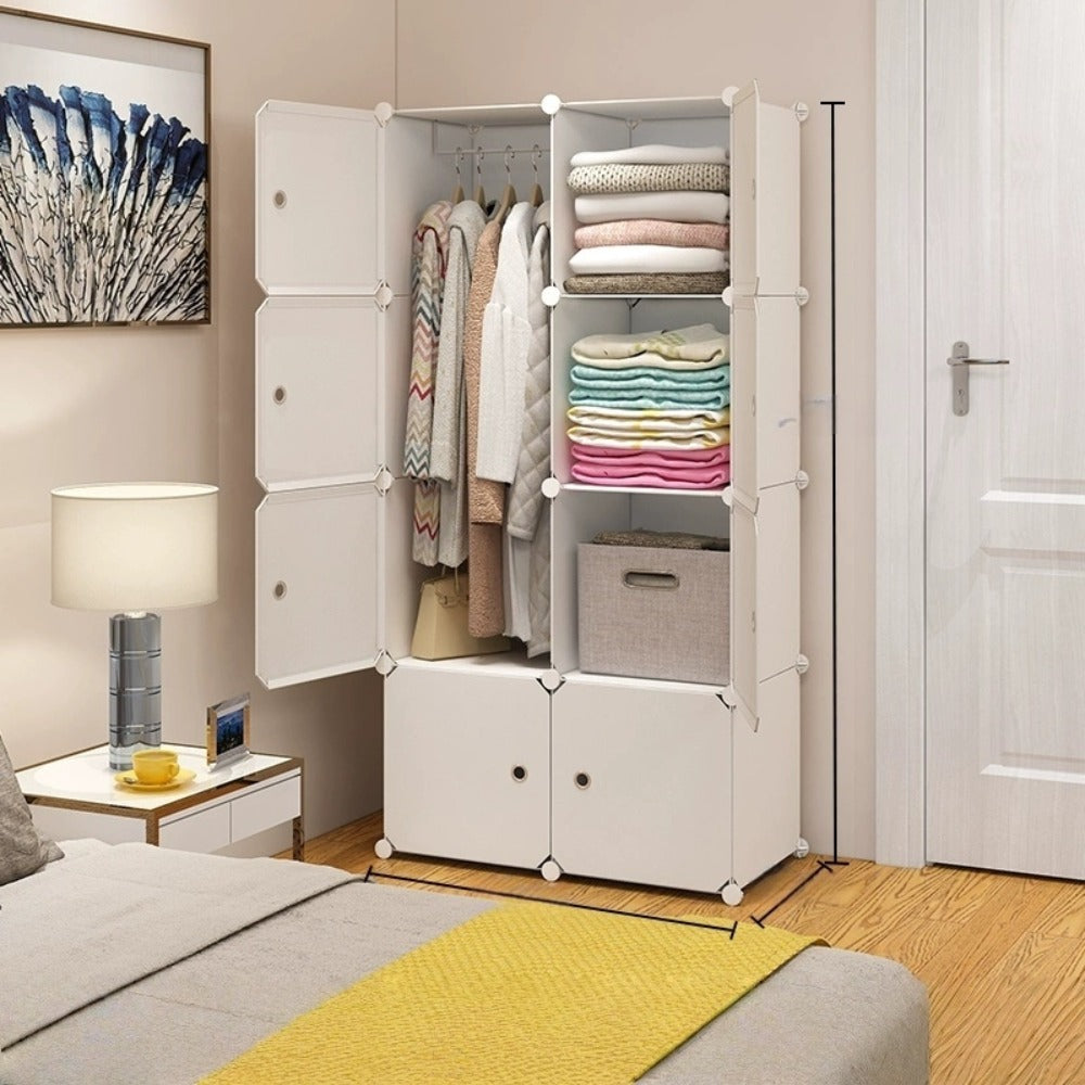 Black 8-Cube Modular Storage Shelf - bedrooms, dorms and rental homes – additional product view 9