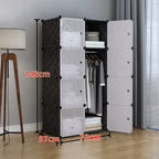 Black 8-Cube Modular Storage Shelf - bedrooms, dorms and rental homes – main product view