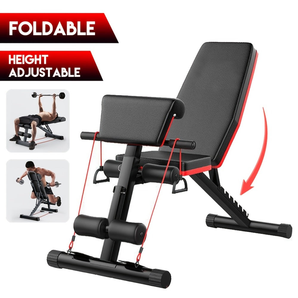 Black Adjustable Weight Bench for Australian use