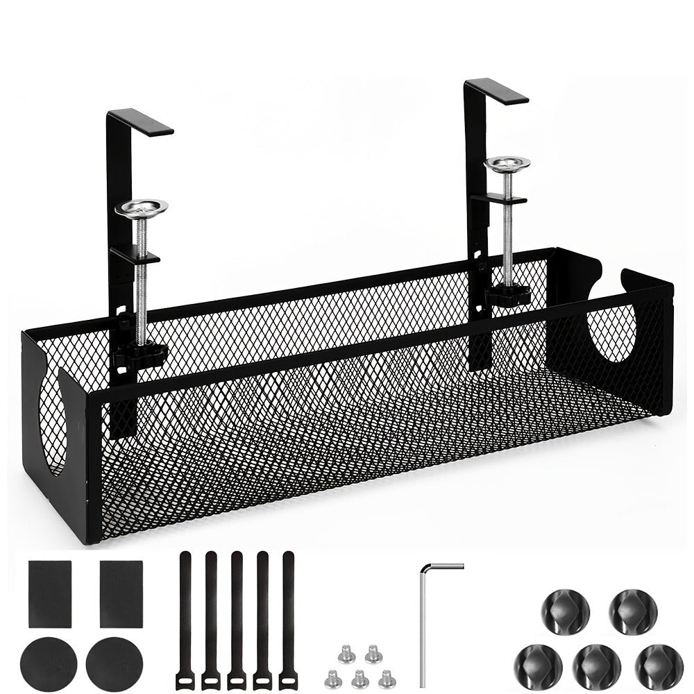 Clamp-On Under-Desk Cable Management Tray main product view for Australian shoppers