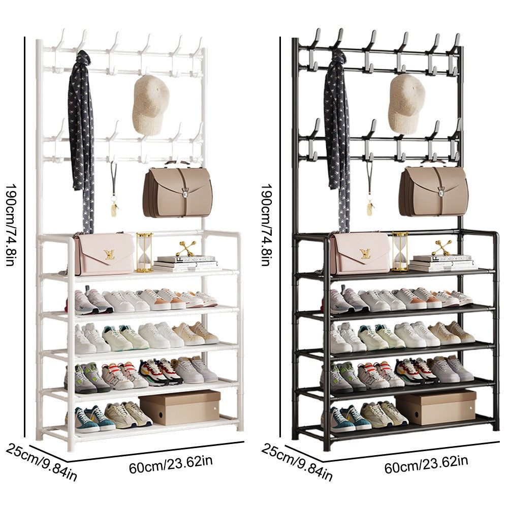 Black Freestanding Shoe Rack product detail 12
