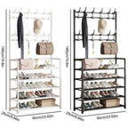 Black Freestanding Shoe Rack product detail 12