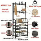 Black Freestanding Shoe Rack product detail 13