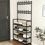Black Freestanding Shoe Rack product detail 3