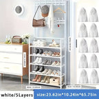 Black Freestanding Shoe Rack product detail 5