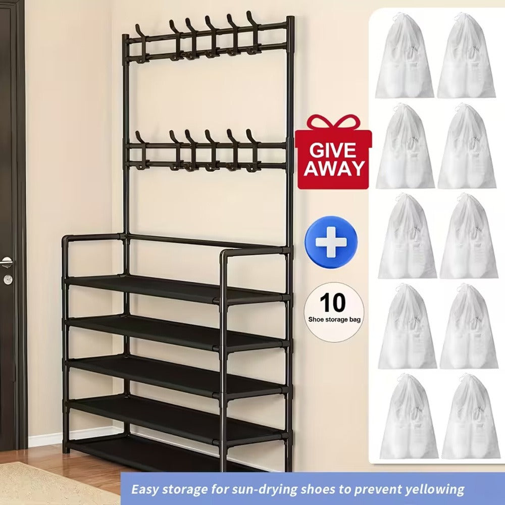 Black Freestanding Shoe Rack for organised Australian homes
