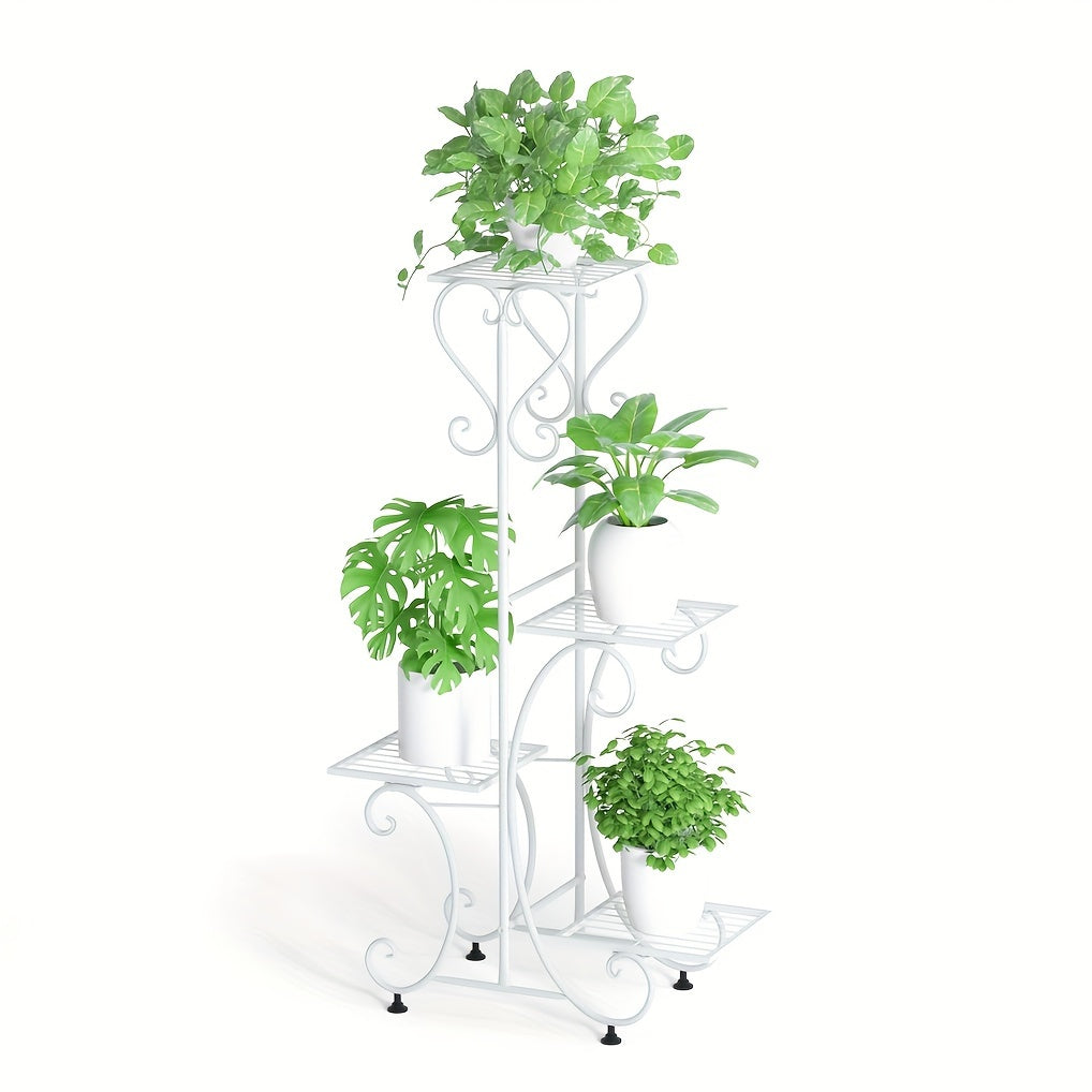 Black Metal Plant Stand - Outdoor Flower Pot Display Rack – additional product view 13