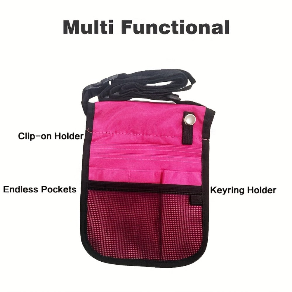 Black Multi-Pocket Tool Waist Bag product detail 2