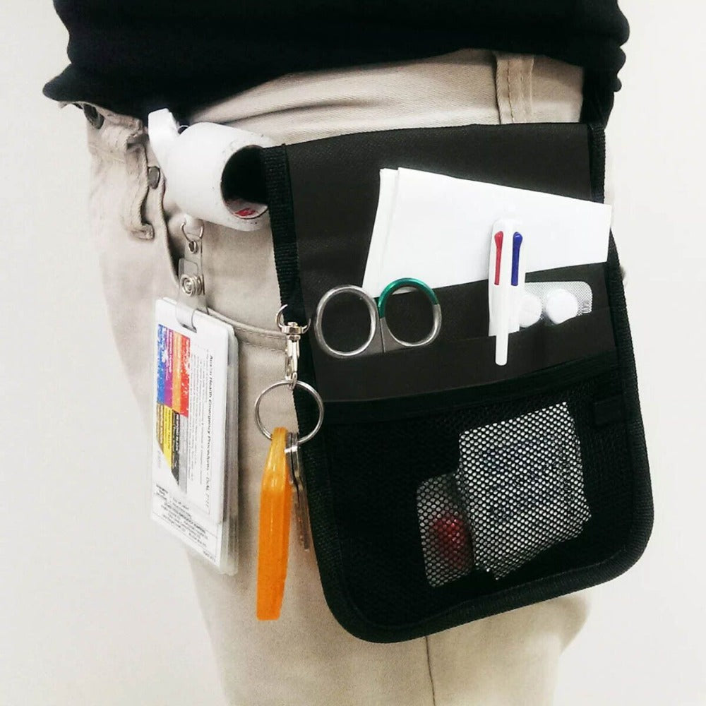 Black Multi-Pocket Tool Waist Bag product detail 17