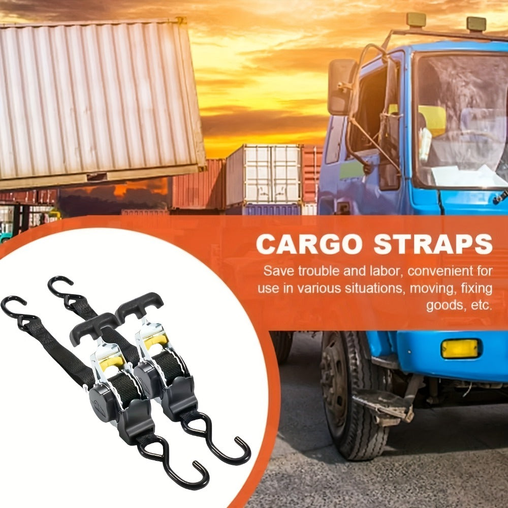 Black Retractable Ratchet Tie-Down Straps product detail 11