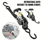 Black Retractable Ratchet Tie-Down Straps product detail 9