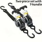 Black Retractable Ratchet Tie-Down Straps product detail 3