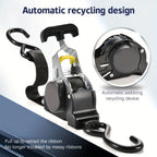 Black Retractable Ratchet Tie-Down Straps product detail 5