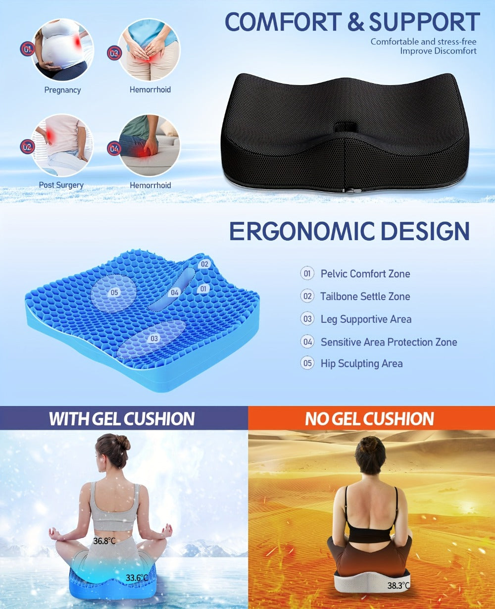 Washable Honeycomb Gel Seat Cushion detail view 8 for Australian shoppers