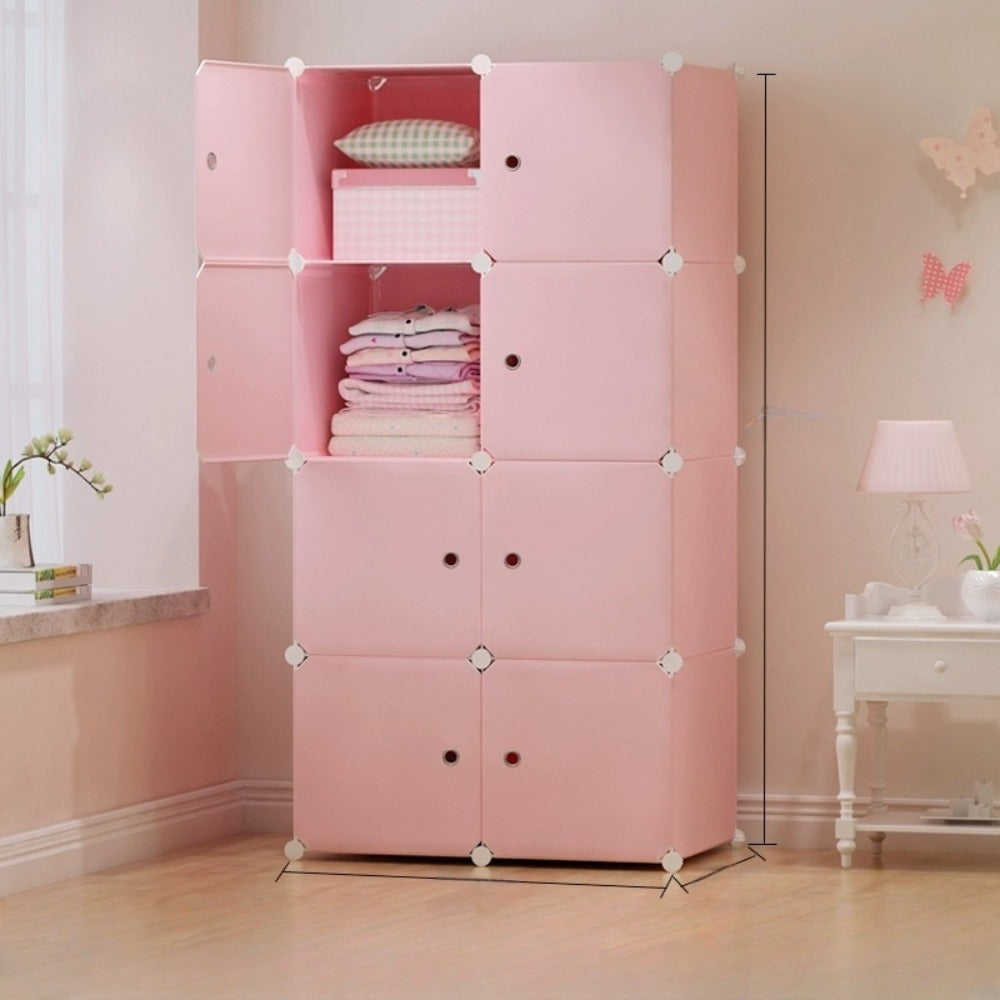 Blue 8-Cube Modular Storage Shelf - bedrooms, dorms and rental homes – alternate product view