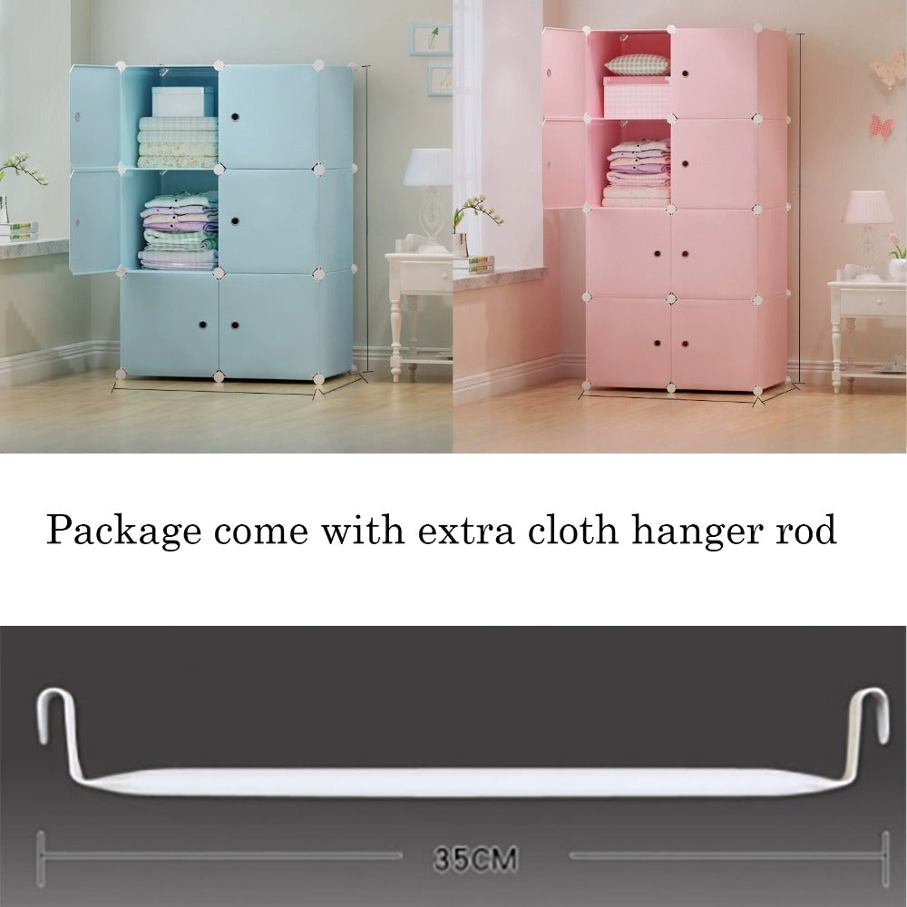 Blue 8-Cube Modular Storage Shelf - bedrooms, dorms and rental homes – additional product view 10