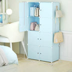 Blue 8-Cube Modular Storage Shelf - bedrooms, dorms and rental homes – feature reference