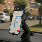 Borofone Car Phone Holder — Built-In Stand for Travel and Daily Use – product detail angle