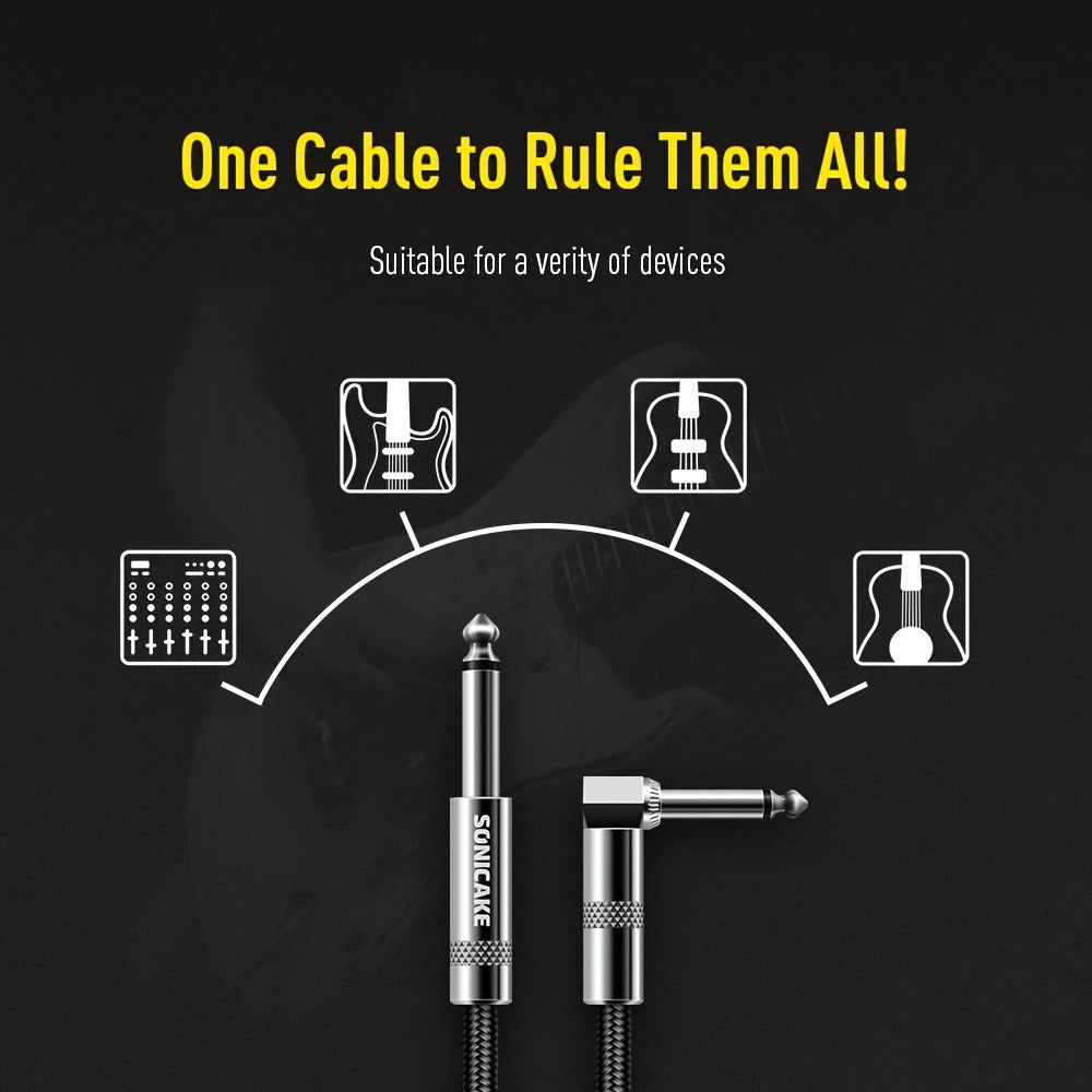 Braided Guitar Instrument Cable detail view 3 for Australian shoppers