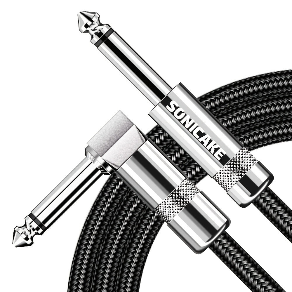 Braided Guitar Instrument Cable main product view for Australian shoppers